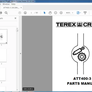Terex PPM Cranes ATT400-3 Parts Manual - PDF DOWNLOAD