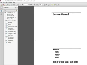 Toyota 6BRU18 6BRU23 6BDRU15 6BSU20 6BSU25 Service Manual - PDF DOWNLOAD