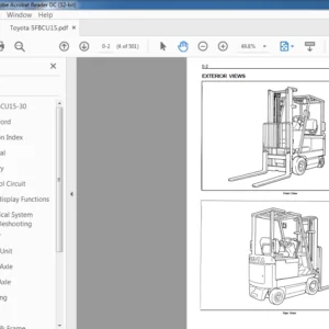 Toyota Battery Forklift 5FBCU15-30 Series Service Manual - PDF DOWNLOAD