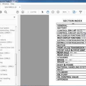 Toyota Battery Forklift 5FBE10-20 Series Service Manual - PDF DOWNLOAD