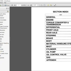 Toyota Forklift 7FGCU15-18 & 7FGCSU20 Service Manual - PDF DOWNLOAD