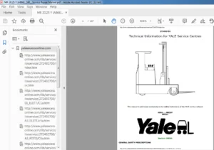 Yale A866 MR20Y MR25Y Service Repair Manual - PDF DOWNLOAD