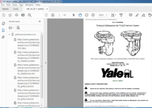 Yale A866 Series HFK 100-200, 400-600 Service Repair Manual - PDF DOWNLOAD