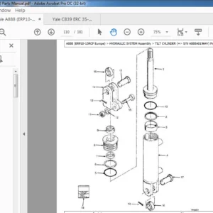 Yale A888 (ERP10-15RCF Europe) Parts Manual - PDF DOWNLOAD