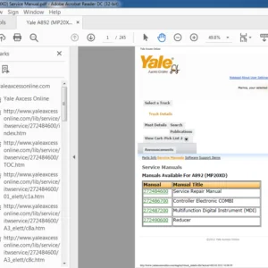 Yale A892 (MP20XD) Service Manual - PDF DOWNLOAD