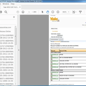 Yale A910 (GC GLC040-GLC070VX) Service Manual - PDF DOWNLOAD