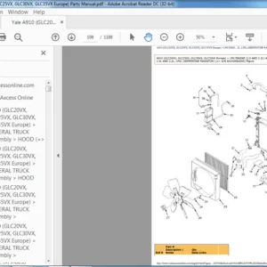Yale A910 (GLC20VX GLC25VX GLC30VX GLC35VX Europe) Parts Manual - PDF DOWNLOAD