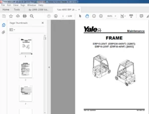 Yale A955 ERP 16-20 VF Service Manual - PDF DOWNLOAD