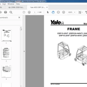 Yale A955 ERP 16-20 VF Service Manual - PDF DOWNLOAD