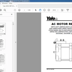 Yale A955 ERP 30-40VF Service Manual - PDF DOWNLOAD