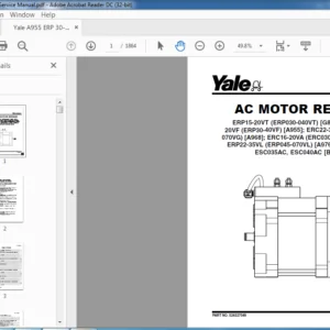 Yale A955 ERP 30-40VF Service Manual - PDF DOWNLOAD