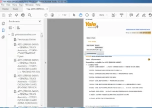 Yale A955 (ERP030-040VF) Parts Manual - PDF DOWNLOAD