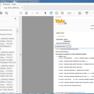 Yale A955 (ERP030-040VF) Parts Manual - PDF DOWNLOAD