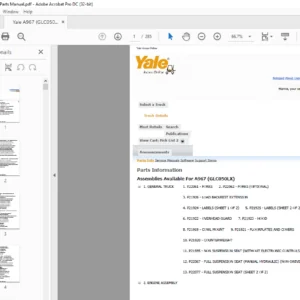 Yale A967 (GLC050LX) Parts Manual - PDF DOWNLOAD