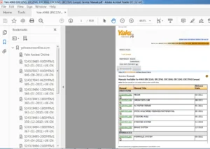 Yale A968 (ERC22VG, ERC25VG, ERC30VG, ERC32VG, ERC35VG Europe) Service Manual - PDF DOWNLOAD