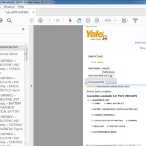 Yale A979 (MP20XV) Parts Manual - PDF DOWNLOAD