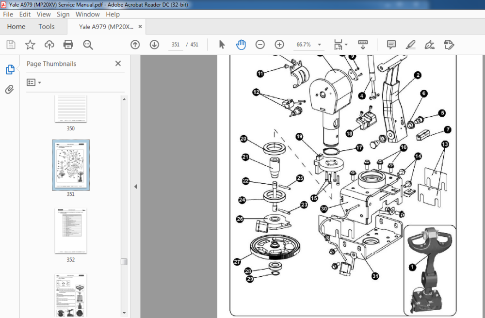 Yale A979 (MP20XV) Service Manual - PDF DOWNLOAD - HeyDownloads ...