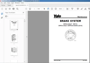 Yale B216 ERP20-30 ALF Service Manual - PDF DOWNLOAD