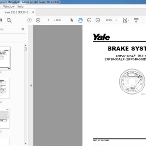 Yale B216 ERP20-30 ALF Service Manual - PDF DOWNLOAD