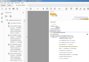 Yale B216 (ERP20-30ALF Europe) Parts Manual - PDF DOWNLOAD