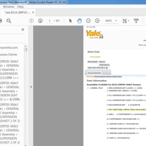 Yale B216 (ERP20-30ALF Europe) Parts Manual - PDF DOWNLOAD