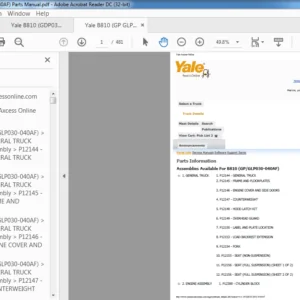 Yale B810 (GP GLP030-040AF) Parts Manual - PDF DOWNLOAD
