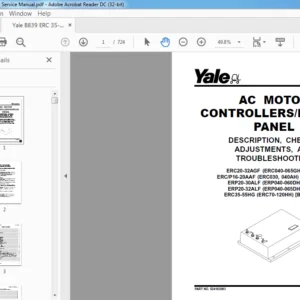 Yale B839 ERC 35-55 HG Service Manual - PDF DOWNLOAD