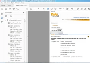 Yale B839 (ERC35HG, ERC40HG, ERC45HG,ERC55HG Europe) Parts Manual - PDF DOWNLOAD