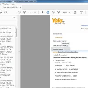 Yale B853 (MP20S-MP30S) Parts Manual - PDF DOWNLOAD