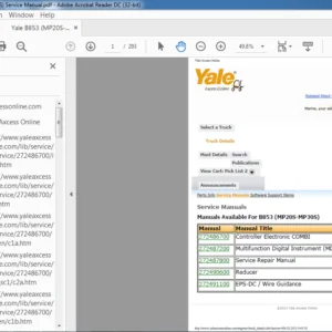 Yale B853 (MP20S-MP30S) Service Manual - PDF DOWNLOAD