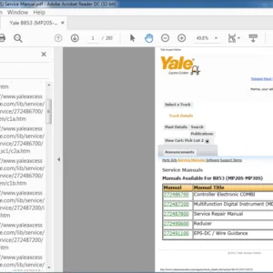 Yale B853 (MP20S-MP30S) Service Manual - PDF DOWNLOAD