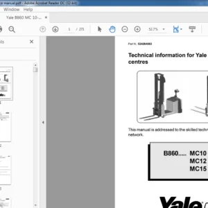 Yale B860 MC 10-15 Service manual - PDF DOWNLOAD
