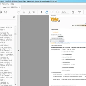 Yale C839 (ERC35HG, ERC40HG, ERC45HG, ERC55HG Europe) Parts Manual - PDF DOWNLOAD