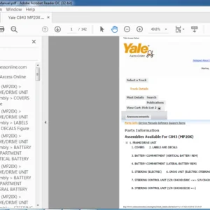 Yale C843 MP20X Parts Manual - PDF DOWNLOAD