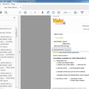 Yale C846 (MS10 MS12) Parts Manual - PDF DOWNLOAD