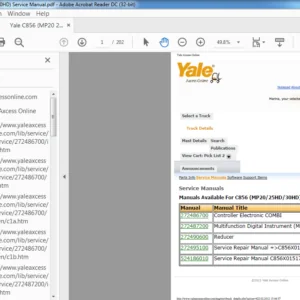 Yale C856 (MP20 25HD 30HD) Service Manual - PDF DOWNLOAD