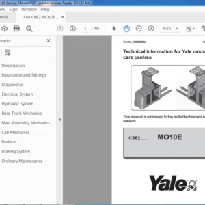 Yale C862 MO10E Service Manual - PDF DOWNLOAD