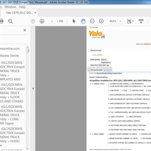 Yale C879 (GLC GDC60VX GLC GDC70VX Europe) Parts Manual - PDF DOWNLOAD