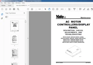 Yale D216 ERP20-30 ALF Service Manual - PDF DOWNLOAD