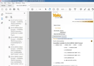 Yale D216 (ERP20-30ALF Europe) Parts Manual - PDF DOWNLOAD