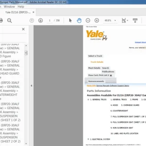 Yale D216 (ERP20-30ALF Europe) Parts Manual - PDF DOWNLOAD