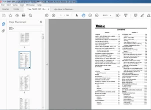 Yale D807 ERP 16-20 ATF Diabolo Service Manual - PDF DOWNLOAD