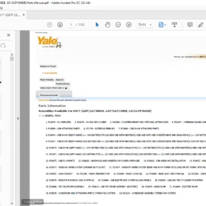 Yale D877 (GDP GLP300EB, GDP GLP330EB, GD GLPP360EB) Parts Manual - PDF DOWNLOAD