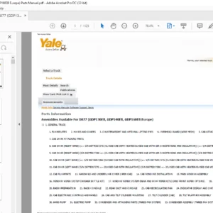 Yale D877 (GDP130EB, GDP140EB, GDP160EB Europe) Parts Manual - PDF DOWNLOAD