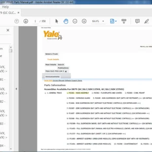 Yale D879 (GC GLC GDC135VX GC GLC GDC155VX) Parts Manual - PDF DOWNLOAD
