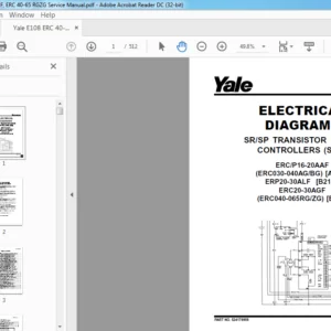 Yale E108 ERC 40-65 RFZF, ERC 40-65 RGZG Service Manual - PDF DOWNLOAD