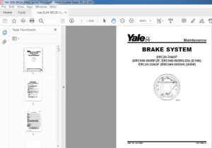 Yale E108 ERC20-30AGF Service Manual - PDF DOWNLOAD