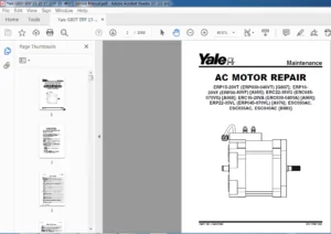 Yale G807 ERP 15-20 VT (ERP 30- 40VT) Service Manual - PDF DOWNLOAD