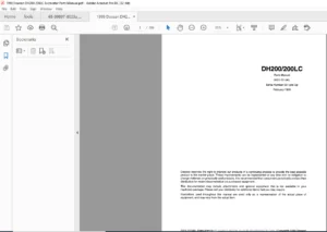 1999 Doosan DH200 200LC Excavator Parts Manual - PDF DOWNLOAD