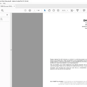 1999 Doosan DH200W Excavator Parts Manual - PDF DOWNLOAD
